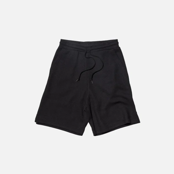 john elliott black raschel casual shorts - KITH-SHOP