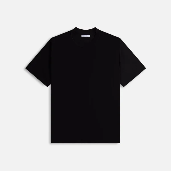 john elliott black reverse cropped t shirt - KITH-SHOP