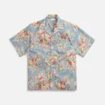 john elliott blue tuscan floral camp shirt - KITH-SHOP