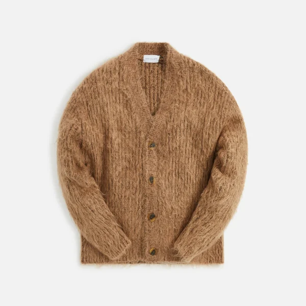 john elliott camel wool mohair cardigan - KITH-SHOP