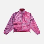 john elliott cosmos prism patchwork tie dye polar fleece zip up - KITH-SHOP