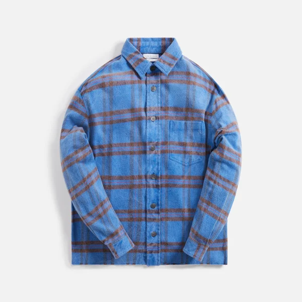 john elliott hemi overshirt in marfa check design - KITH-SHOP