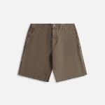 john elliott men s brown cut off work shorts - KITH-SHOP