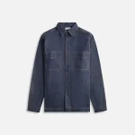 john elliott men s princeton work shirt in dark indigo - KITH-SHOP