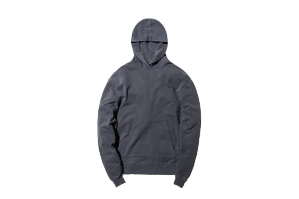 john elliott oversized washed black cropped hoodie - KITH-SHOP