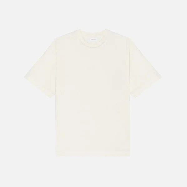 john elliott reverse cropped t shirt in salt - KITH-SHOP