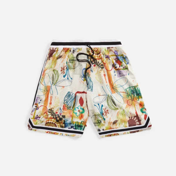 john elliott scribble design game shorts - KITH-SHOP