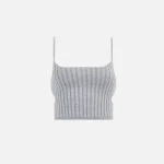 john elliott silk cashmere ribbed cami tank top heather grey - KITH-SHOP