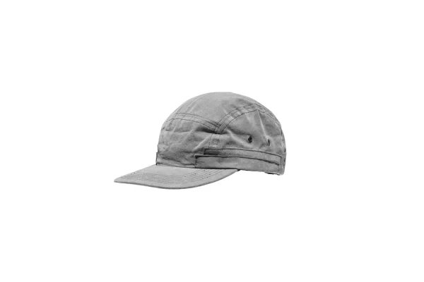 john elliott washed black stacked 5 panel cap - KITH-SHOP