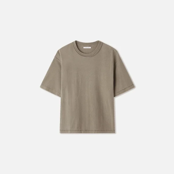 john elliott washed oak reverse cropped t shirt - KITH-SHOP