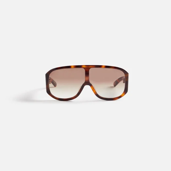 john jovino flatlist sunglasses tortoise frame w brown gradient lenses - KITH-SHOP