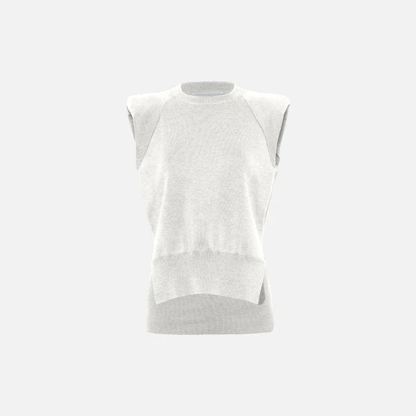 jonathan simkhai white collins tank top - KITH-SHOP