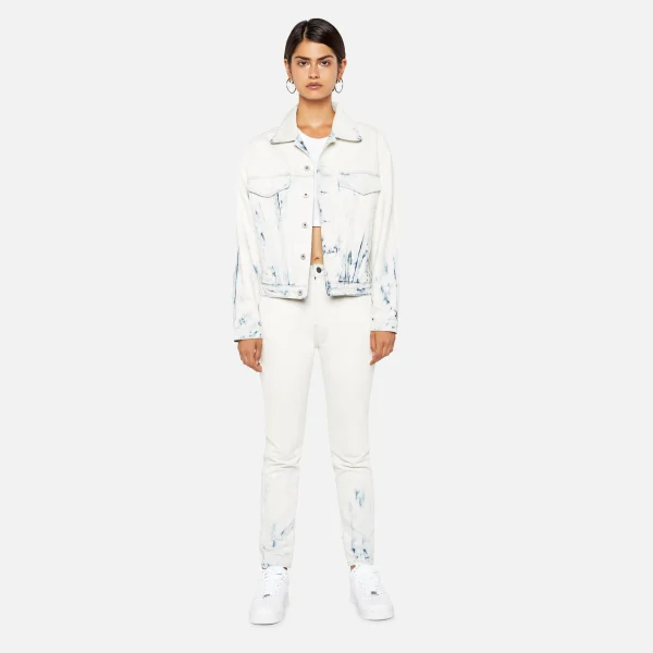 jordache high rise slim fit jeans rinse bleach wash - KITH-SHOP