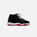 jordan women s air jordan 11 retro black gym red white - KITH-SHOP