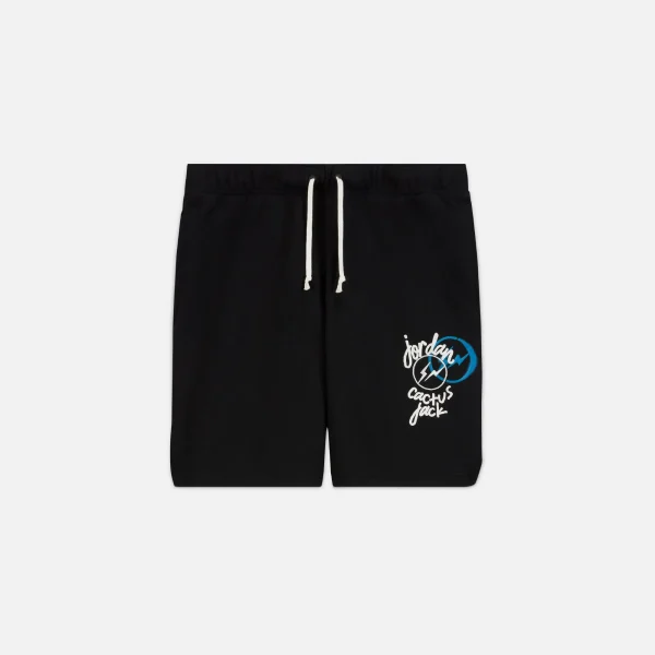 jordan x travis scott x fragment collaboration shorts black - KITH-SHOP