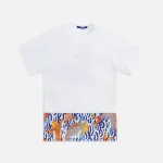 junya watanabe man cotton print t shirt white - KITH-SHOP