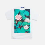 junya watanabe man white cotton print jersey tee - KITH-SHOP