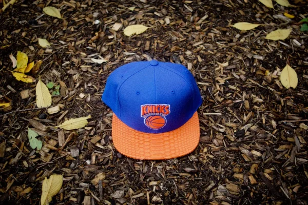 just don new york knicks logo snapback cap blue orange - KITH-SHOP