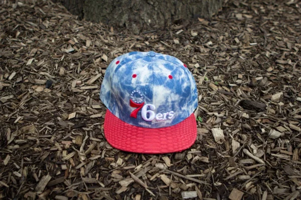 just don philadelphia 76ers acid wash cap bold red design - KITH-SHOP