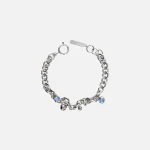 justine clenquet bless bracelet palladium with denim blue and fuchsia accents - KITH-SHOP