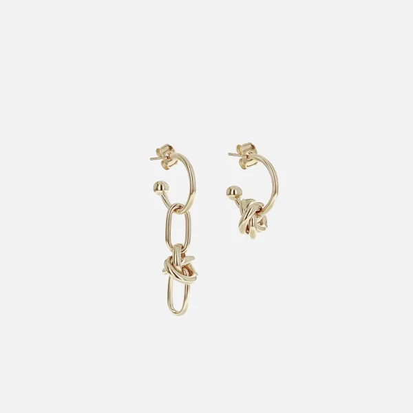 justine clenquet daria gold earrings - KITH-SHOP