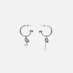 justine clenquet leeloo palladium earrings - KITH-SHOP