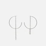 justine clenquet palladium demi earrings - KITH-SHOP