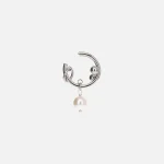 justine clenquet silver off white betsy ear cuff - KITH-SHOP