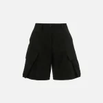 jw anderson black cargo tailored shorts - KITH-SHOP