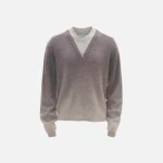 jw anderson gradient v neck sweater dark grey - KITH-SHOP