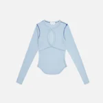 k elishe the line top in powder blue - KITH-SHOP