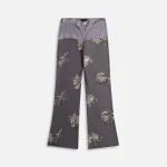 kim shui grey embroidered combo pants - KITH-SHOP