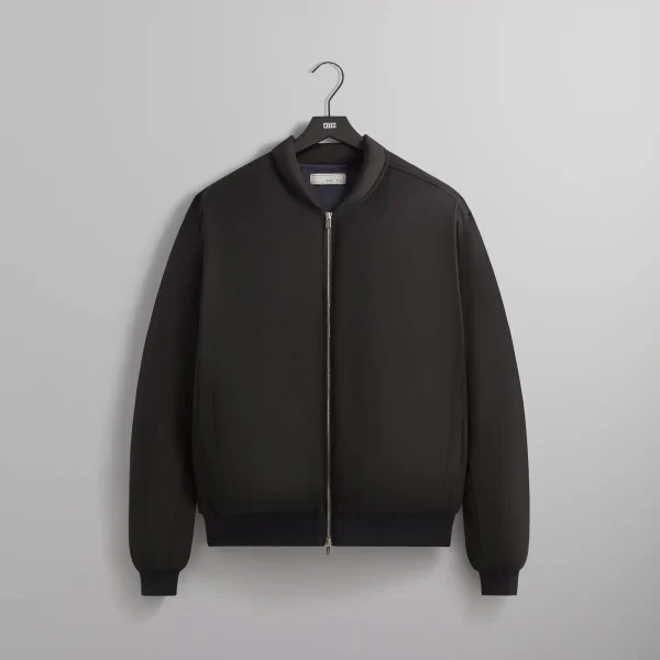 kin liam black puffed bomber jacket - KITH-SHOP