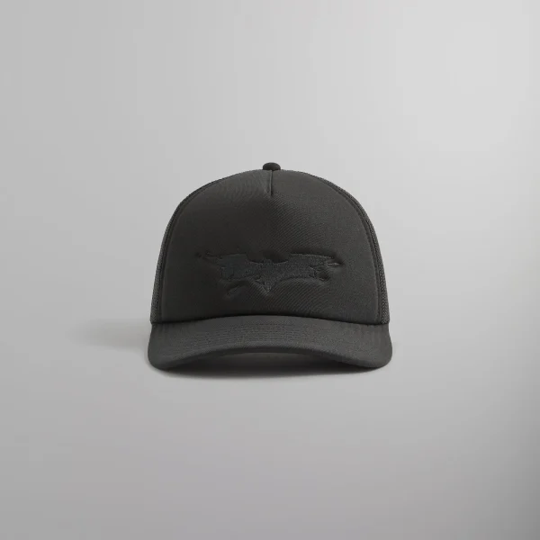 kith 08 batman nolan trucker hat black - KITH-SHOP