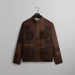 kith amare patchwork jacket in hickory - KITH-SHOP