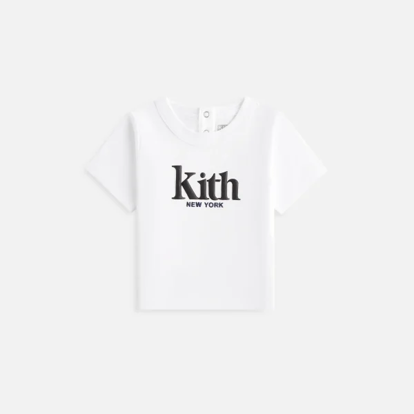 kith baby classic mott tee in white - KITH-SHOP