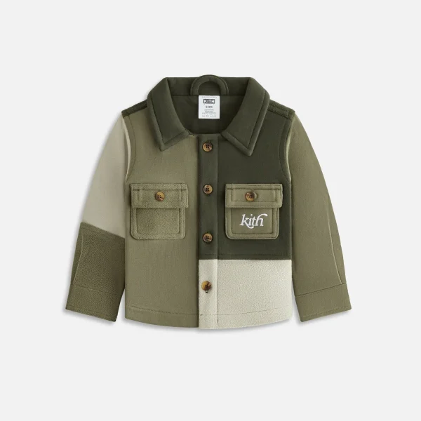 kith baby cypress color blocked apollo knit shirt - KITH-SHOP