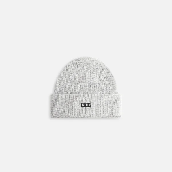 kith baby lightweight heather gray classic beanie - KITH-SHOP