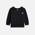 kith baby long sleeve nelson crew sweatshirt black - KITH-SHOP