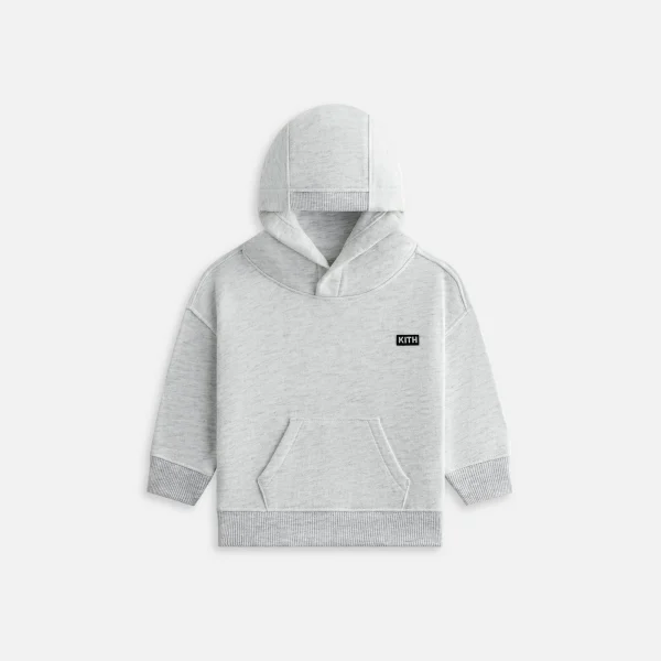 kith baby nelson hoodie in light heather grey - KITH-SHOP