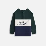 kith baby nocturnal color blocked hunter quarter zip - KITH-SHOP