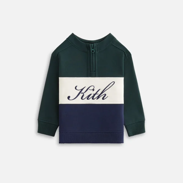 kith baby nocturnal color blocked hunter quarter zip - KITH-SHOP