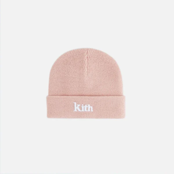 kith baby rose classic serif logo beanie - KITH-SHOP