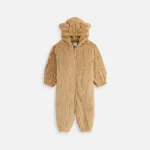 kith baby shea monogrammed teddy coverall novelty design - KITH-SHOP