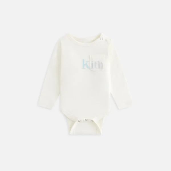 kith baby silk quinn long sleeve bodysuit - KITH-SHOP