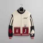 kith batman joker wyona full zip sweater in sandrift - KITH-SHOP