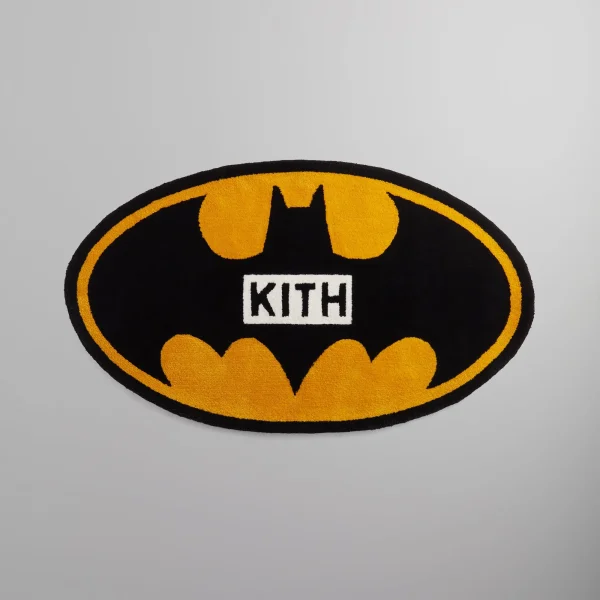 kith batman symbol rug officially licensed multi color design - KITH-SHOP