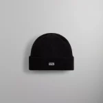 kith black classic knit beanie - KITH-SHOP