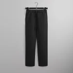 kith black compact knit garrison sweatpants - KITH-SHOP