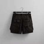 kith black dupont cargo pocket shorts - KITH-SHOP